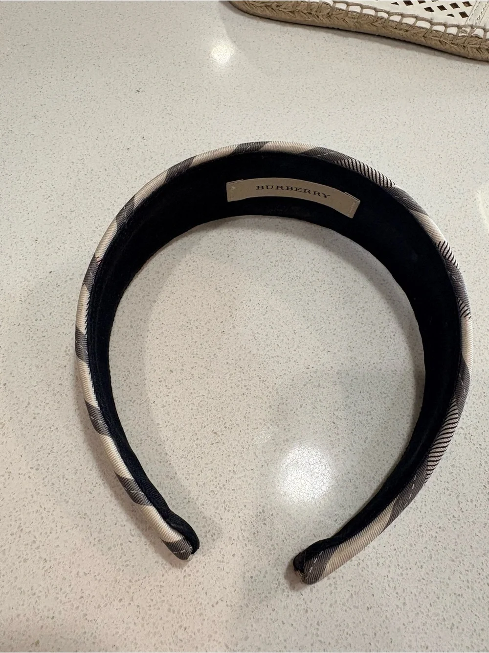 Burberry vintage padded headband - rare!